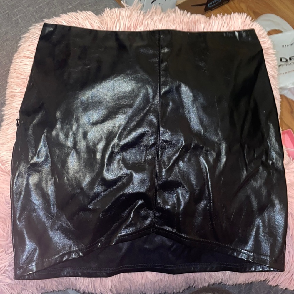 mini leather skirt
